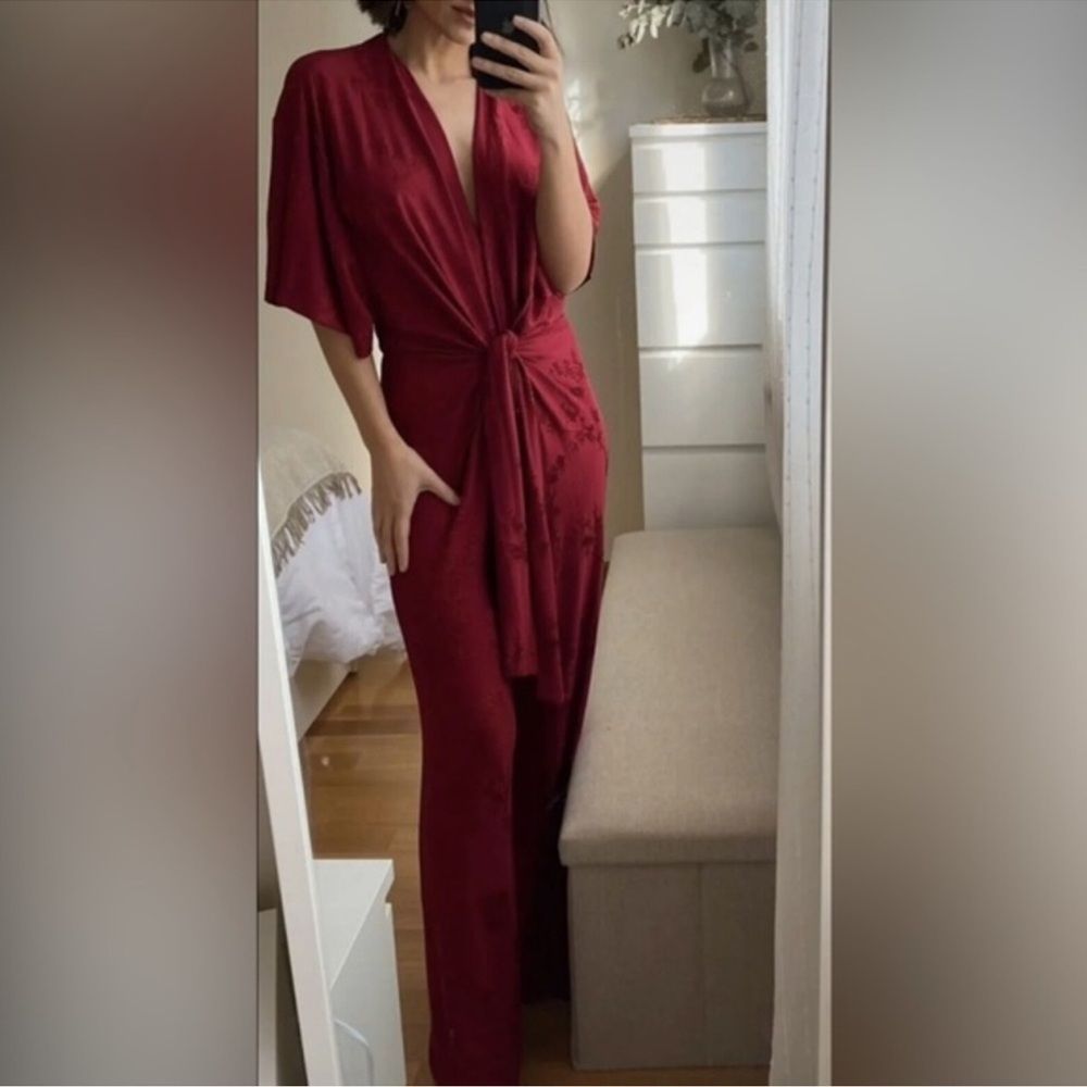 ZARA LONG JACQUARD JUMPSUIT - Picture 5 of 13